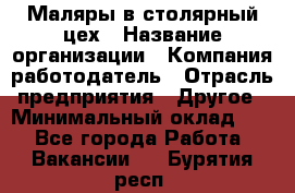 Маляры в столярный цех › Название организации ­ Компания-работодатель › Отрасль предприятия ­ Другое › Минимальный оклад ­ 1 - Все города Работа » Вакансии   . Бурятия респ.